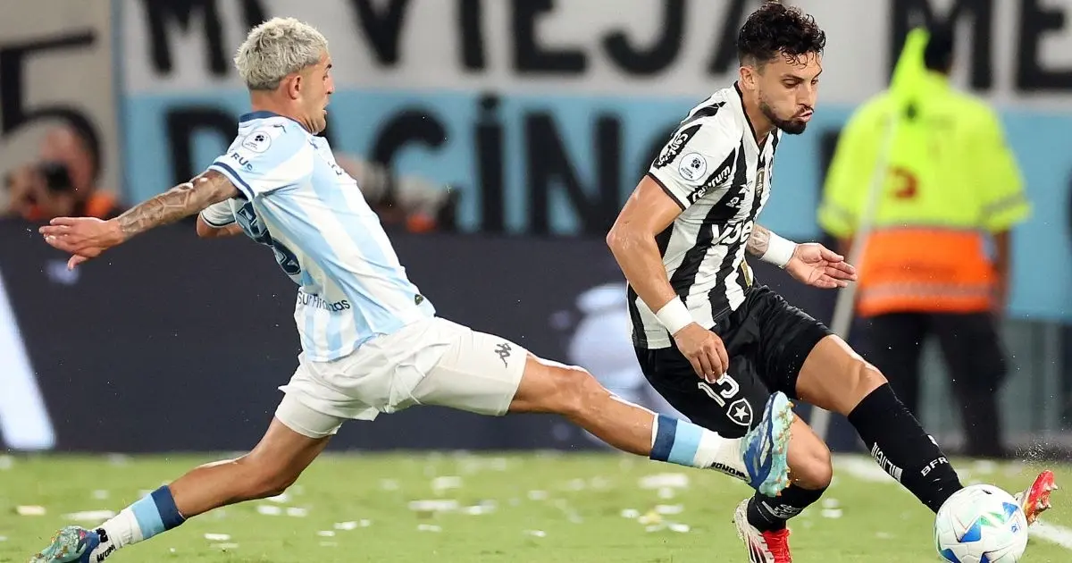 Recopa: Botafogo perde para o Racing na Argentina e terá que reverter placar no Rio
