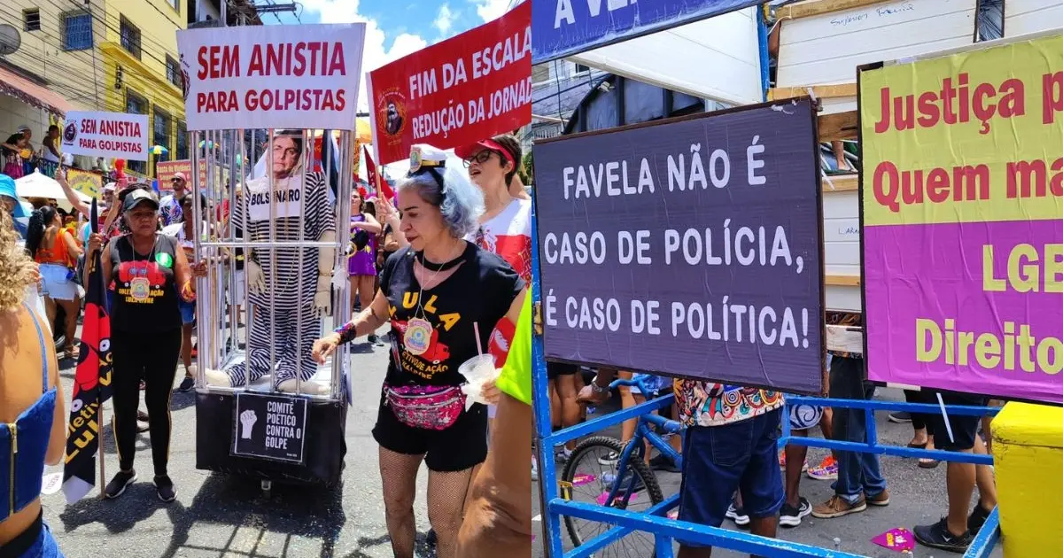 Protestos e irreverência marcam a Mudança do Garcia na 95º edição do festejo