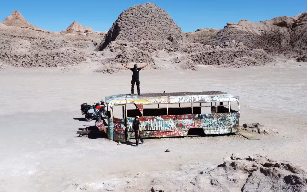 Casal de baianos percorre mais de 11 mil km de moto em viagem de Salvador ao Deserto do Atacama