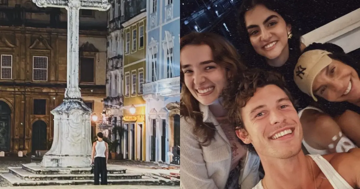 VÍDEO: Após visita ao Candyall Guetho Square, Shawn Mendes conhece o Pelourinho ao lado de Ivete Sangalo