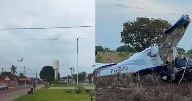 VÍDEO: Avião cai no Tocantins e deixa um morto e um ferido