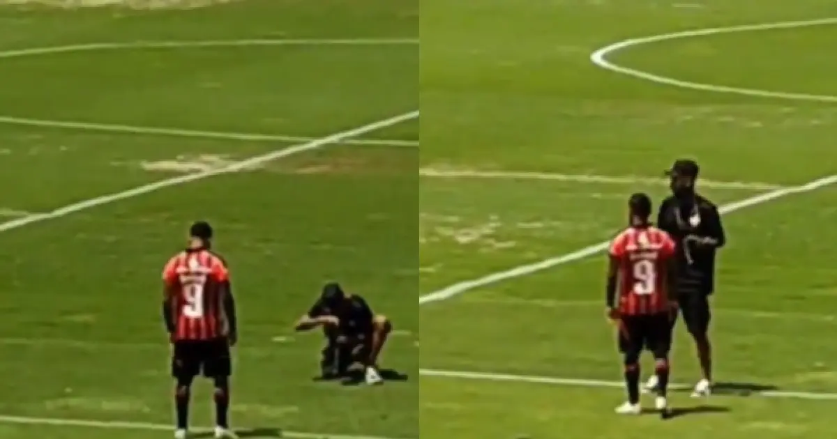 VÍDEO: Marinho veste a camisa 9 em ensaio após acerto com o Vitória