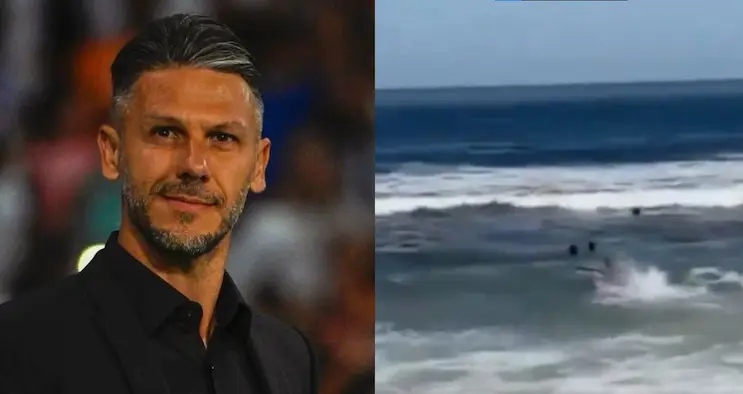 VÍDEO: Ídolo na Argentina, Demichelis é resgatado por salva-vidas após incidente em área de banho proibido no Uruguai