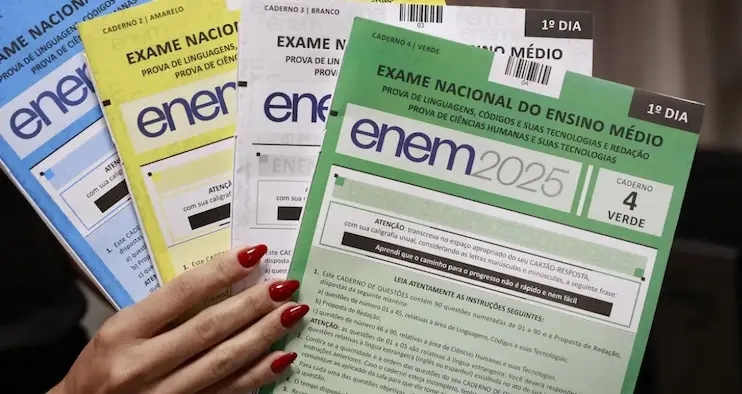 Resultado do Enem 2025 fica disponível e estudantes podem acessar nota através do Inep