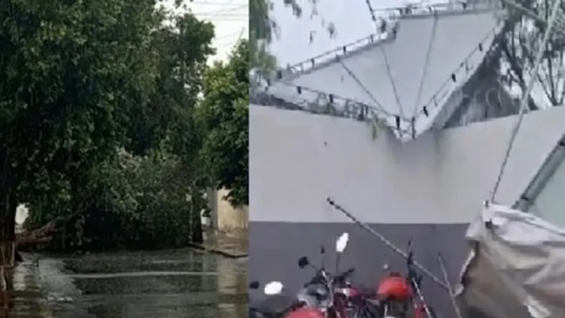 Ventos fortes provocam estragos em cidade do Sudoeste baiano