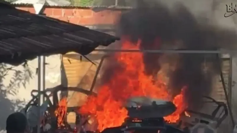Explosão de carro com GNV é registrada em Cajazeiras XI e mobiliza Corpo de Bombeiros