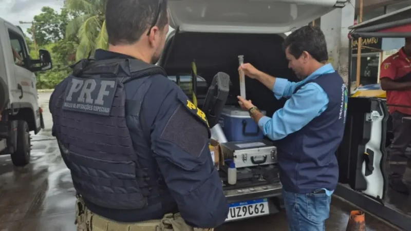 PRF intensifica fiscalização em postos de combustíveis na BR-324