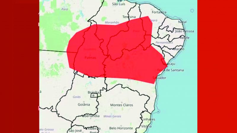 Mais de 290 cidades da Bahia estão com alerta vermelho de chuva; confira lista