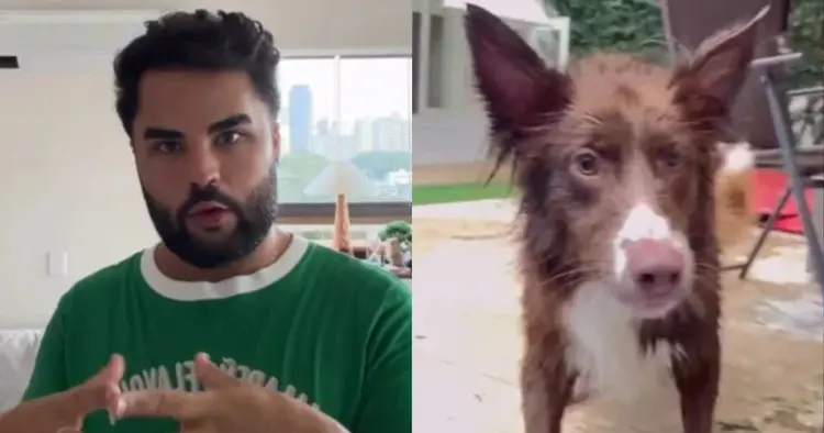 Influenciador amigo de Virgínia é acusado de abandonar cachorro e se defende: “Fizemos o que era melhor”