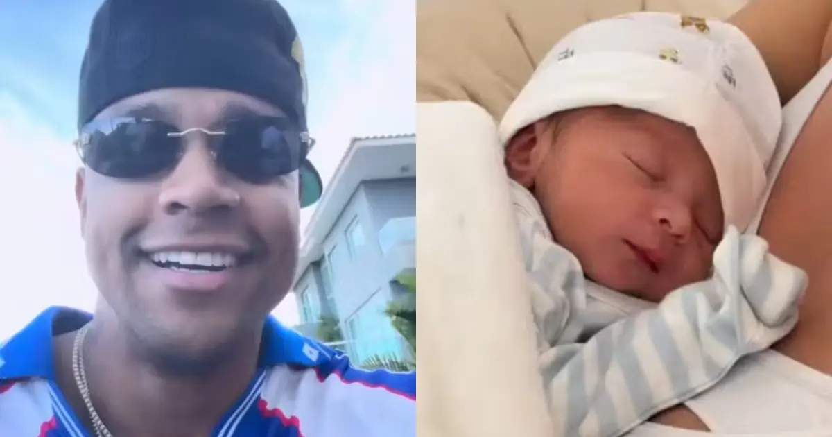 Léo Santana faz festa em Salvador para celebrar nascimento do filho com Lore Improta: “O mijo de Levi”
