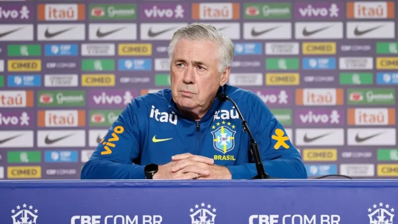 “Não vamos trocar ninguém”: Ancelotti descarta corte de Neymar e confirma Marquinhos como capitão da Seleção na Copa