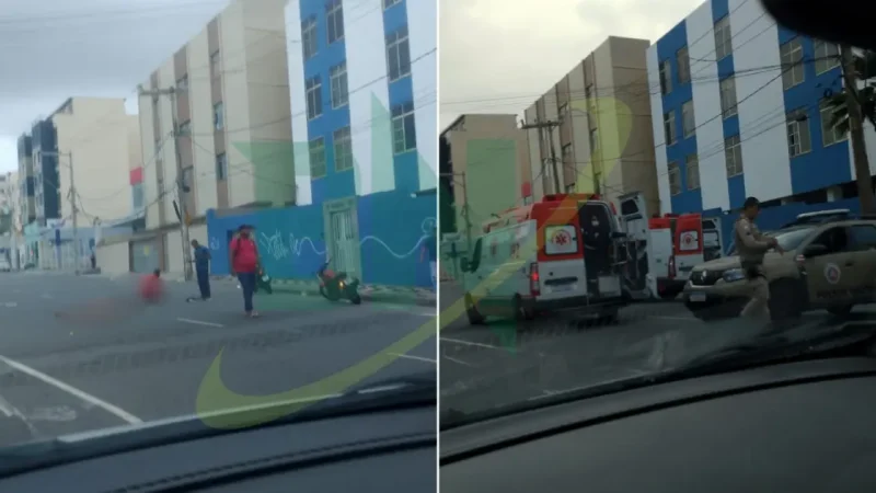 Acidente envolvendo uma motocicleta deixa ao menos dois feridos em Amaralina 