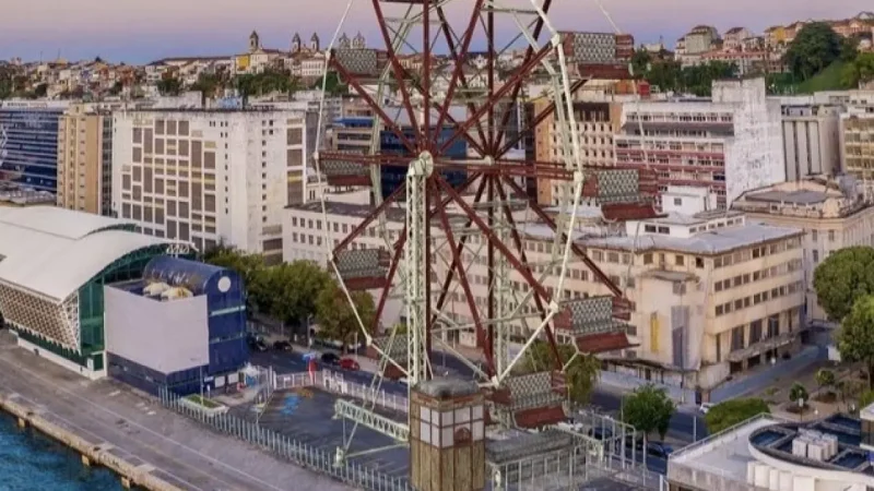 Projeto de roda-gigante no Comércio adormece após trava do Iphan e impede novo equipamento de turismo; relembre